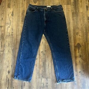Wrangler Men's Denim Blue Jeans Regular Fit, Straight Leg, Size 40x30